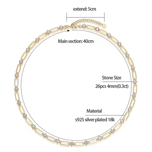 Chain Tennis Necklace - Image 5