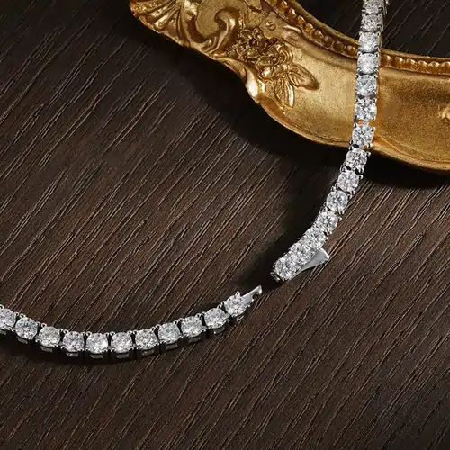 Moissanite Tennis Necklace - Image 5