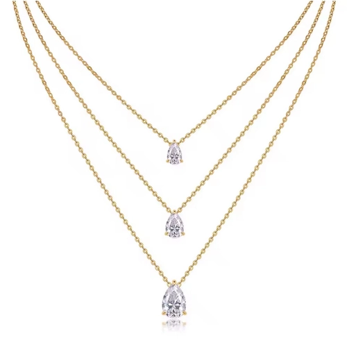 Water-Drop Shape Pendant Necklace - Image 7