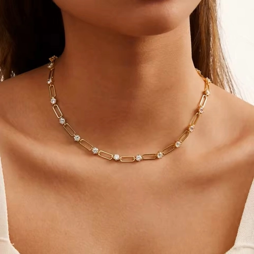 Chain Tennis Necklace - Image 2