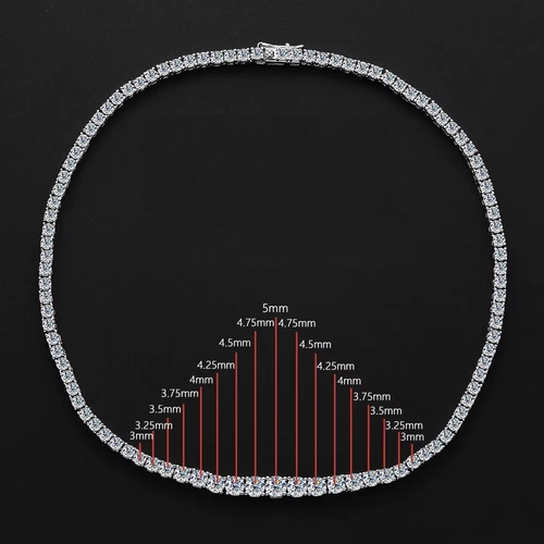 Moissanite Tennis Necklace - Image 6
