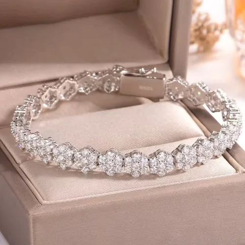Six-Petal Tennis Bracelet - Image 6