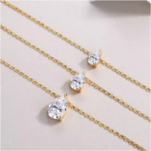 Water-Drop Shape Pendant Necklace - Image 8