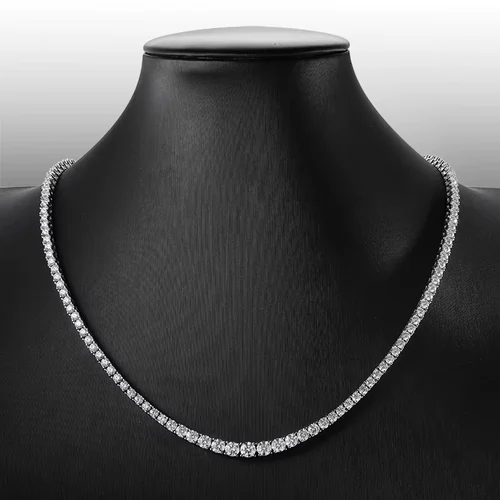 Moissanite Tennis Necklace - Image 7